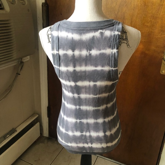 Woman’s Aerie Stretch Tank Top Size M Pewter/White Top - Picture 2 of 11